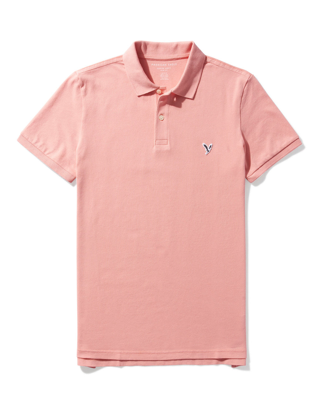 Camiseta Tipo Polo Slim Fit Ae - Rosa 1165_9146_612_f