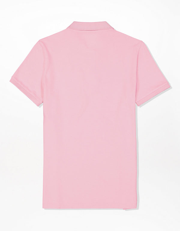 Camiseta Tipo Polo Slim Fit Ae - Rosa