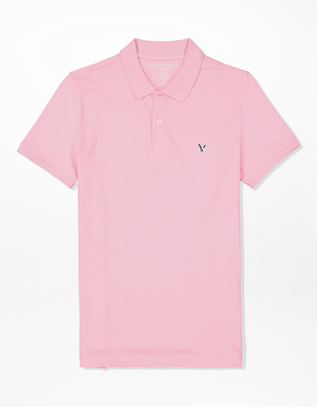 Camiseta Tipo Polo Slim Fit Ae - Rosa 1165_9146_615_f
