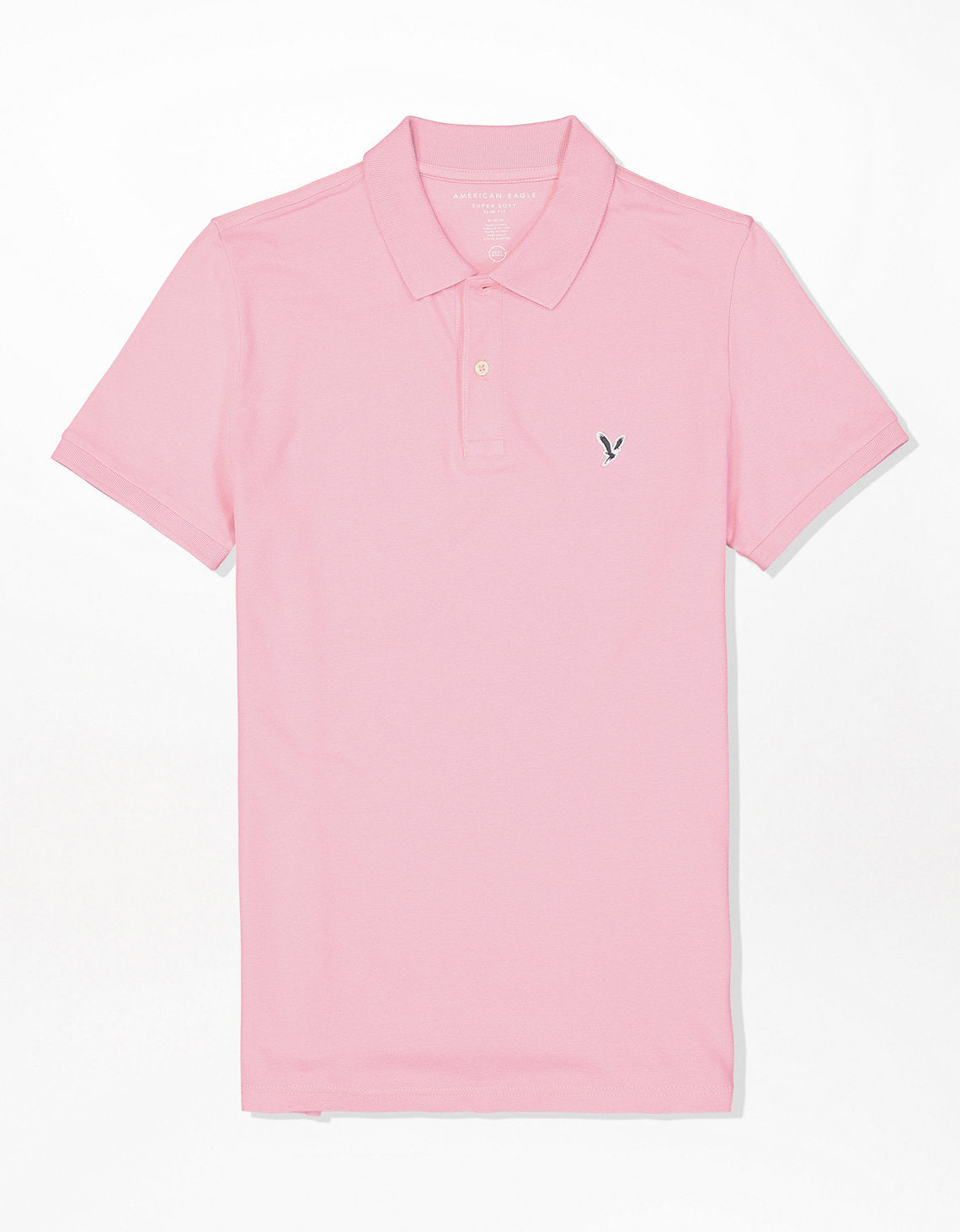 Camiseta Tipo Polo Slim Fit Ae - Rosa 1165_9146_615_f