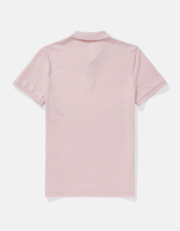 Camiseta Tipo Polo Slim Fit Ae - Rojo