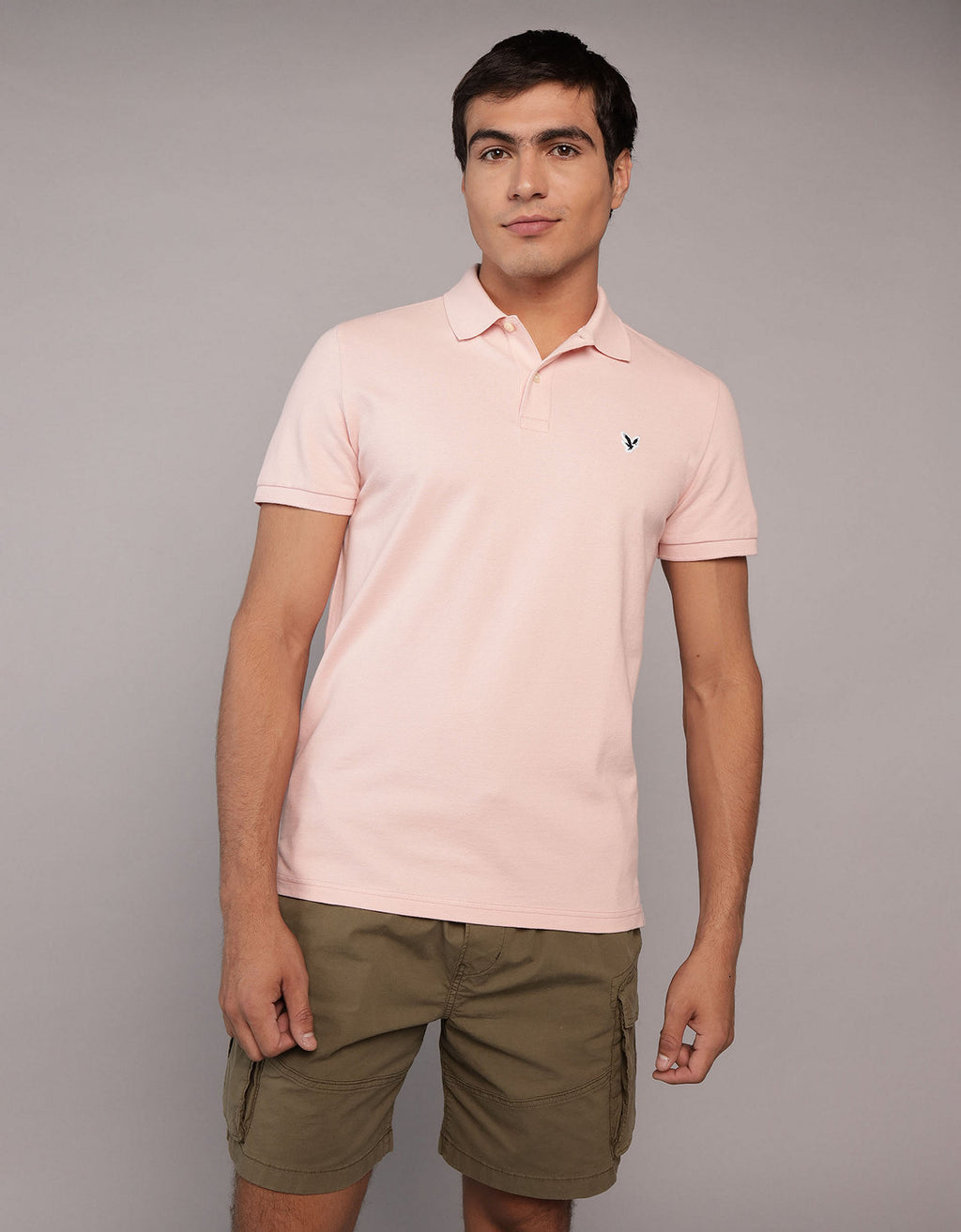 Camiseta Tipo Polo Slim Fit Ae - Rojo 1165_9146_638_of