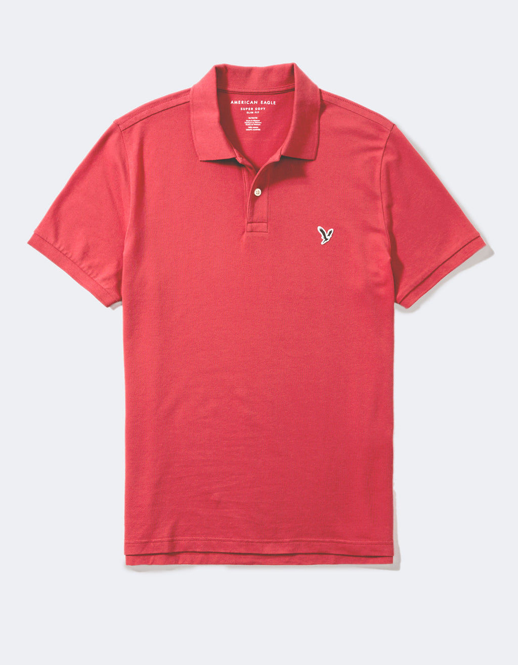 Camiseta Tipo Polo Slim Fit Ae - Rosa 1165_9146_639_f