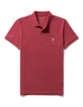 Camiseta Tipo Polo Slim Fit Ae - Rojo 1165_9146_648_f
