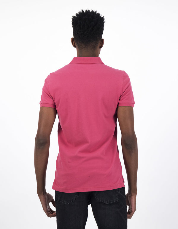 Camiseta Tipo Polo Slim Fit Ae - Morado