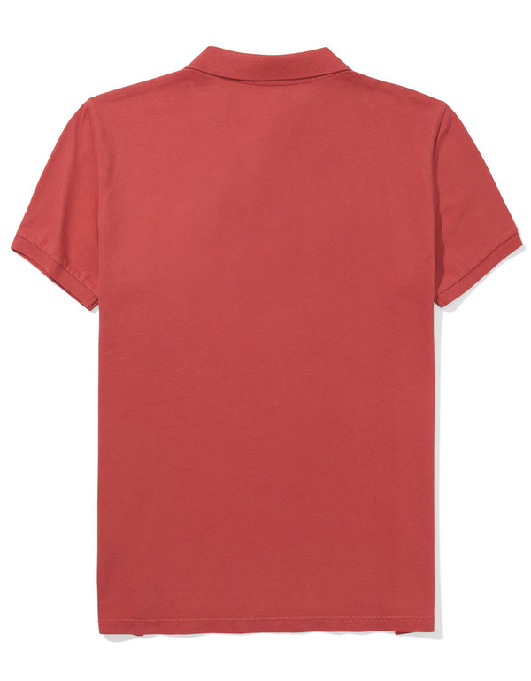 Camiseta Tipo Polo Slim Fit Ae - Rosa