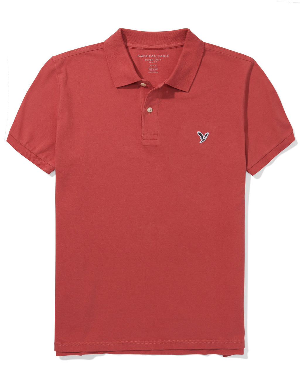 Camiseta Tipo Polo Slim Fit Ae - Rosa 1165_9146_670_f