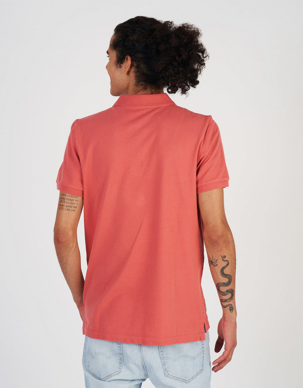 Camiseta Tipo Polo Slim Fit Ae - Rosa 1165_9146_670_ob