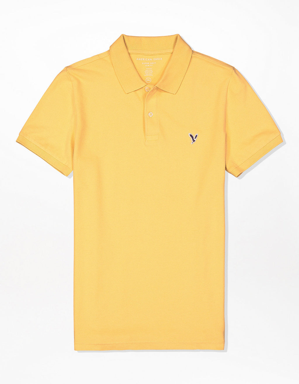 Camiseta Tipo Polo Slim Fit Ae - Amarillo 1165_9146_700_f