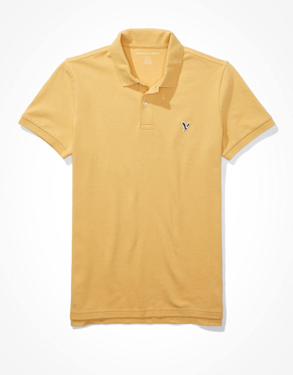 Camiseta Tipo Polo Slim Fit Ae - Amarillo 1165_9146_713_f