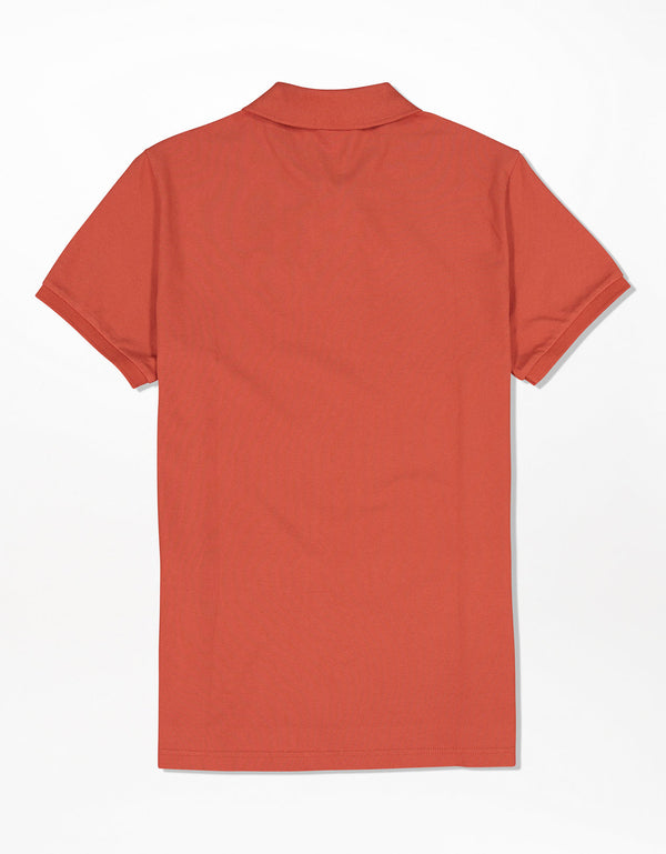 Camiseta Tipo Polo Slim Fit Ae - Naranja