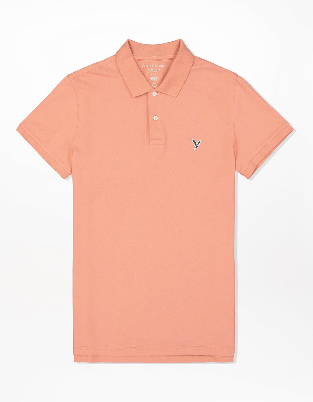 Camiseta Tipo Polo Slim Fit Ae - Naranja 1165_9146_823_f