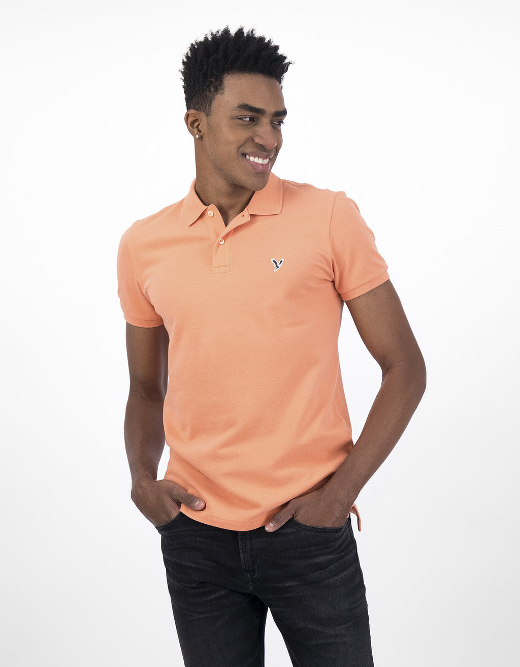 Camiseta Tipo Polo Slim Fit Ae - Rosa 1165_9146_837_of