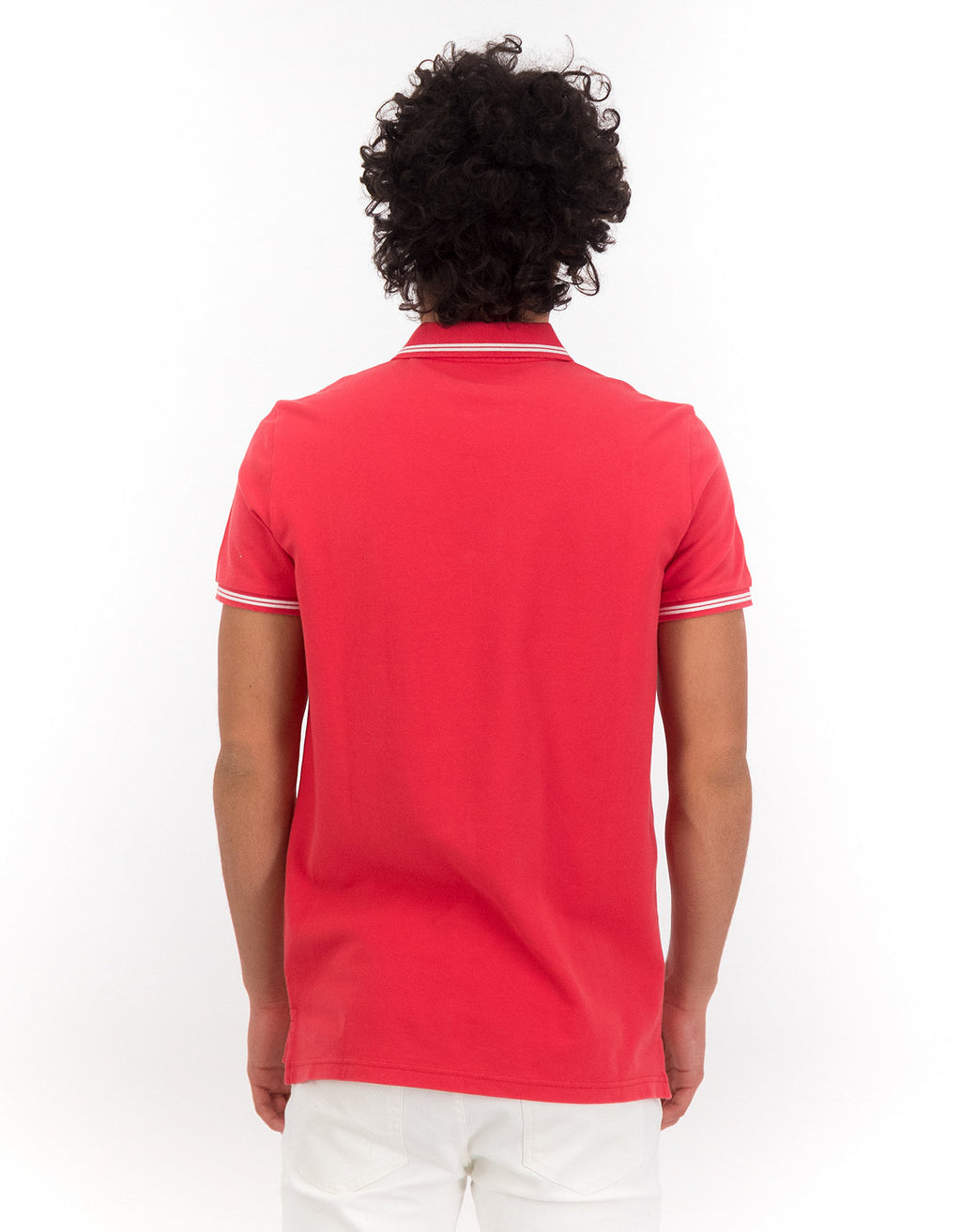 Camiseta Polo de Pique Slim Fit Ae - Rojo 1165_9150_193_ob