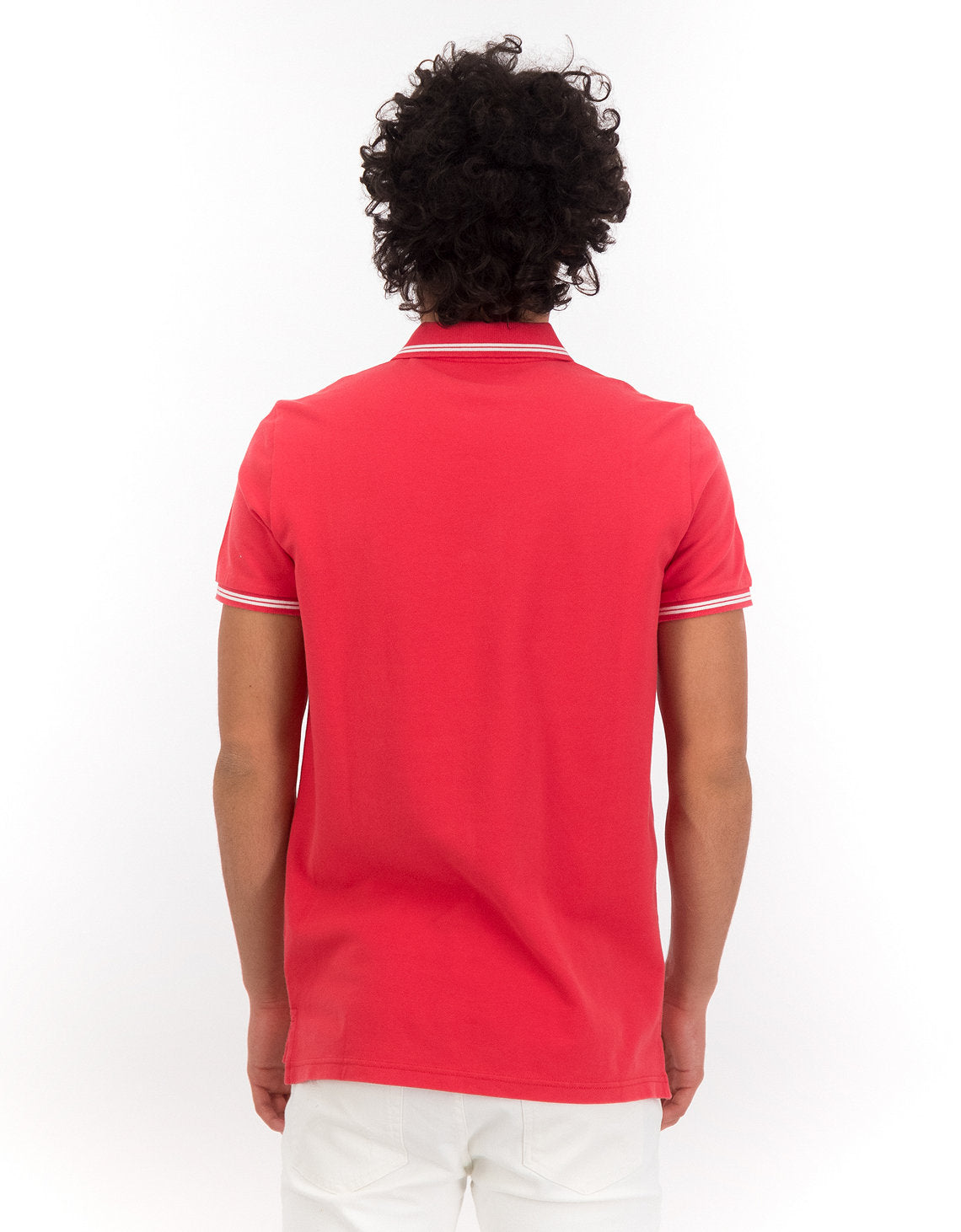 Camiseta Polo de Pique Slim Fit Ae - Rojo 1165_9150_193_ob