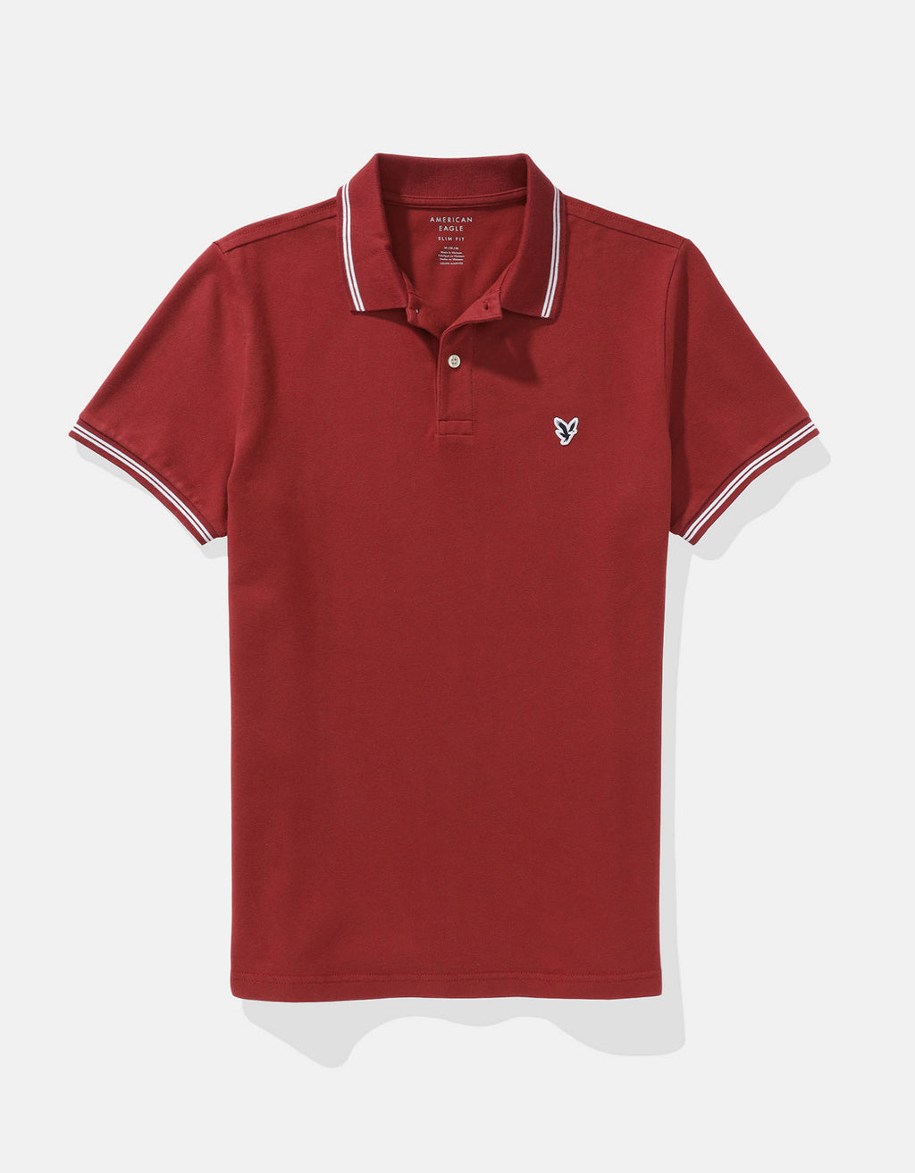 Camiseta Polo de Pique Slim Fit Ae - Café 1165_9150_244_f