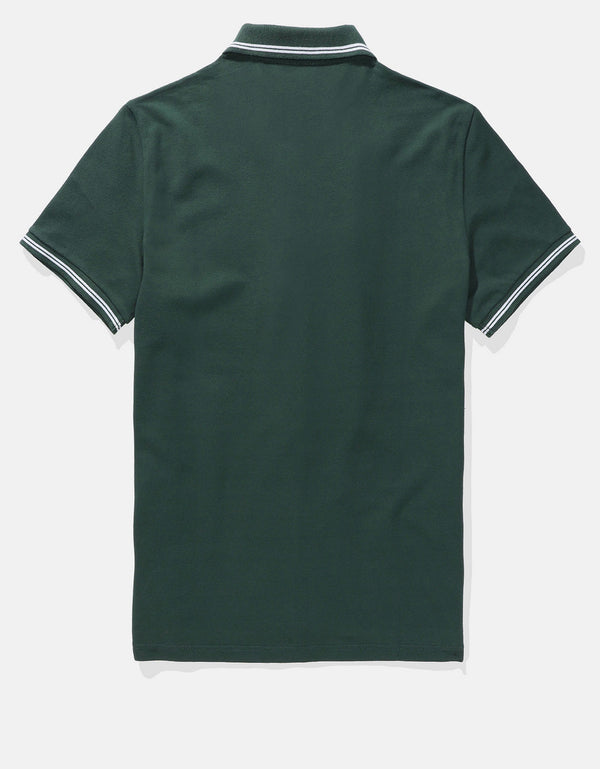 Camiseta Polo de Pique Slim Fit Ae - Verde