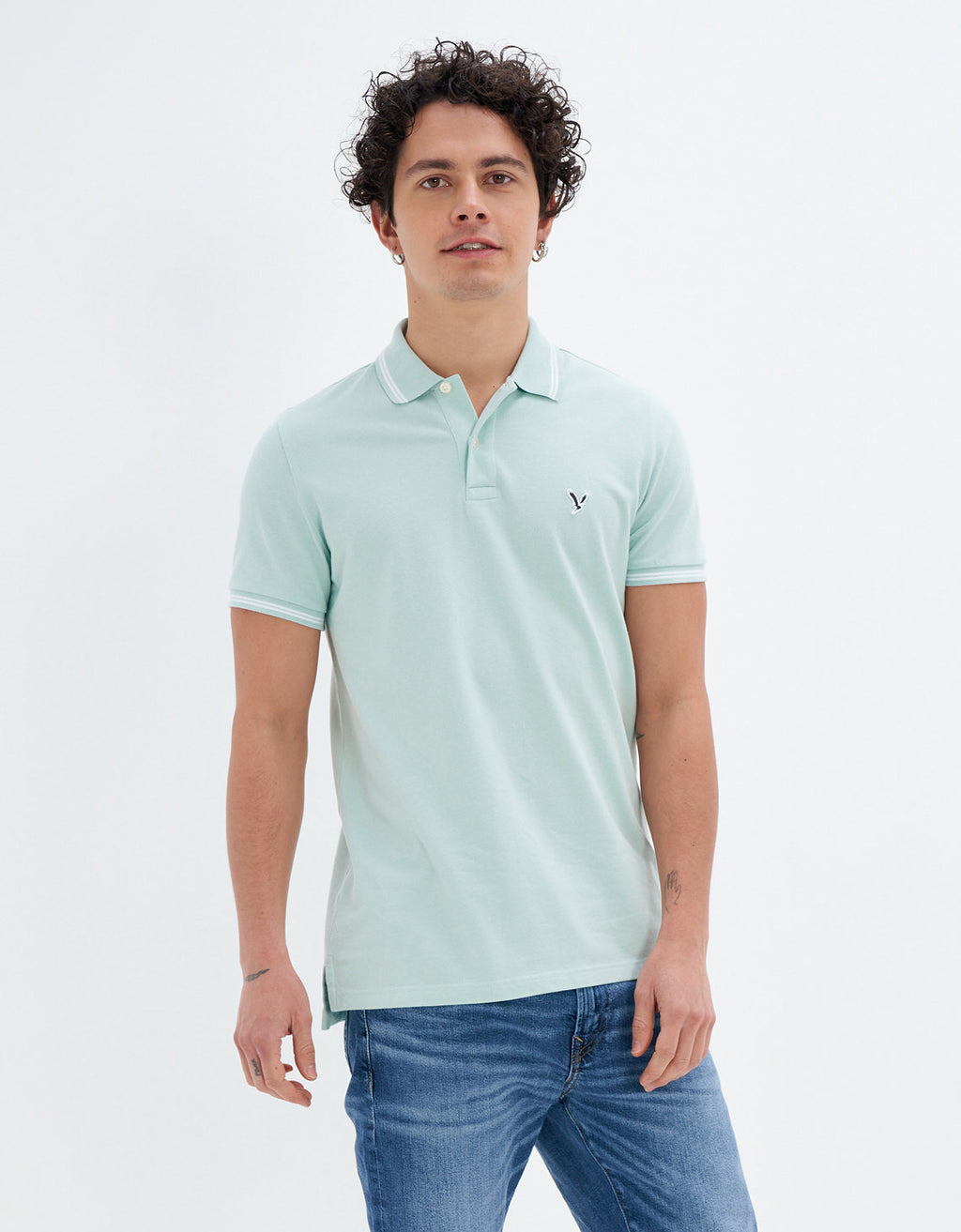Camiseta Polo de Pique Slim Fit Ae - Generico 1165_9150_313_of