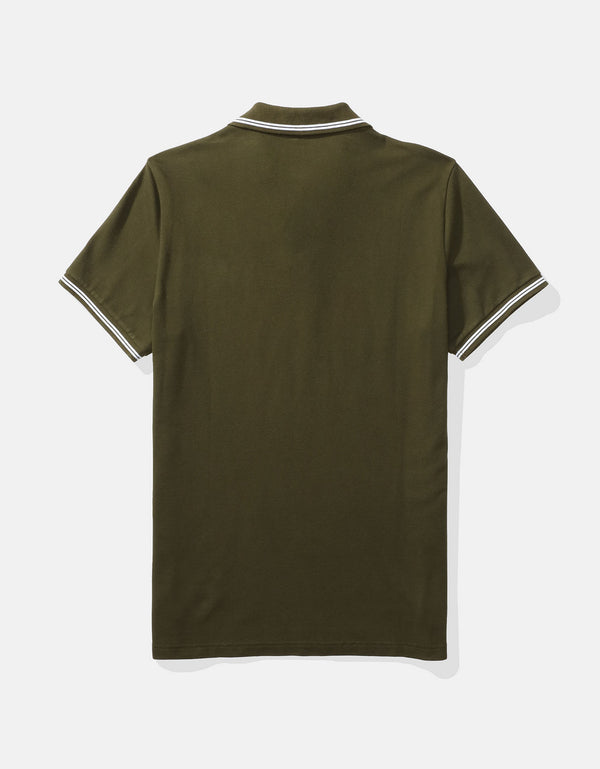 Camiseta Polo de Pique Slim Fit Ae - Verde