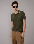 Camiseta Polo de Pique Slim Fit Ae - Verde 1165_9150_318_of