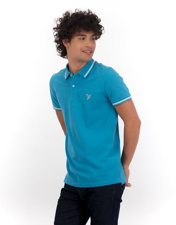 Camiseta Polo de Pique Slim Fit Ae - Verde