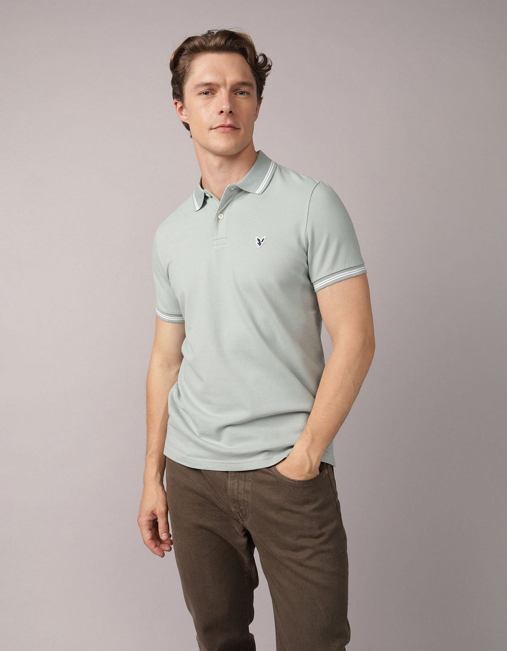 Camiseta Polo de Pique Slim Fit Ae - Generico 1165_9150_333_of