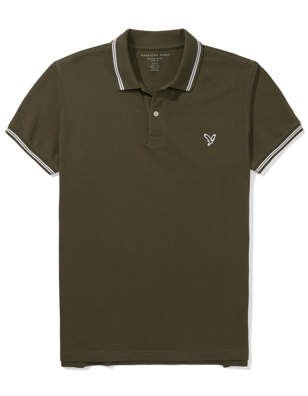 Camiseta Polo de Pique Slim Fit Ae - Verde 1165_9150_342_f