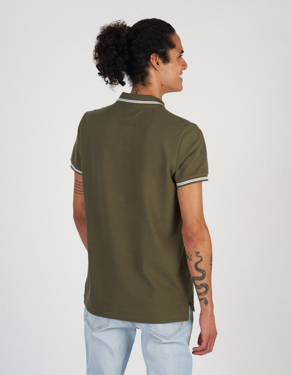 Camiseta Polo de Pique Slim Fit Ae - Verde 1165_9150_342_ob