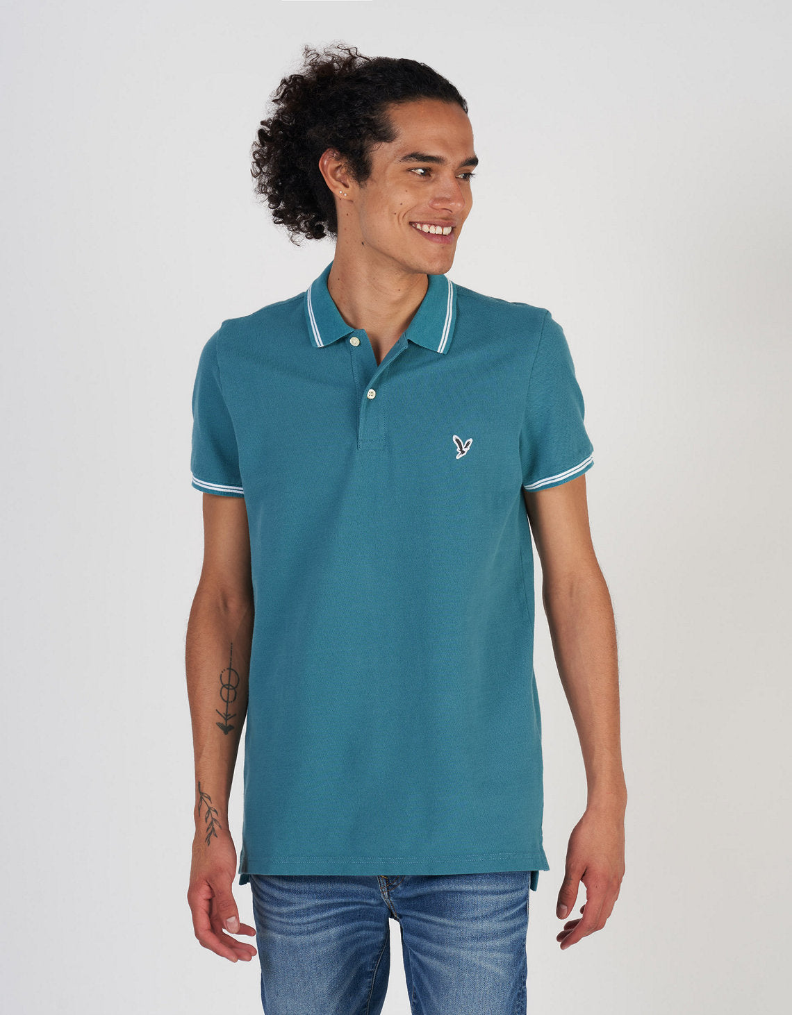 Camiseta Polo de Pique Slim Fit Ae - Verde 1165_9150_395_of