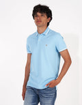 Camiseta Polo de Pique Slim Fit Ae - Azul 1165_9150_599_of