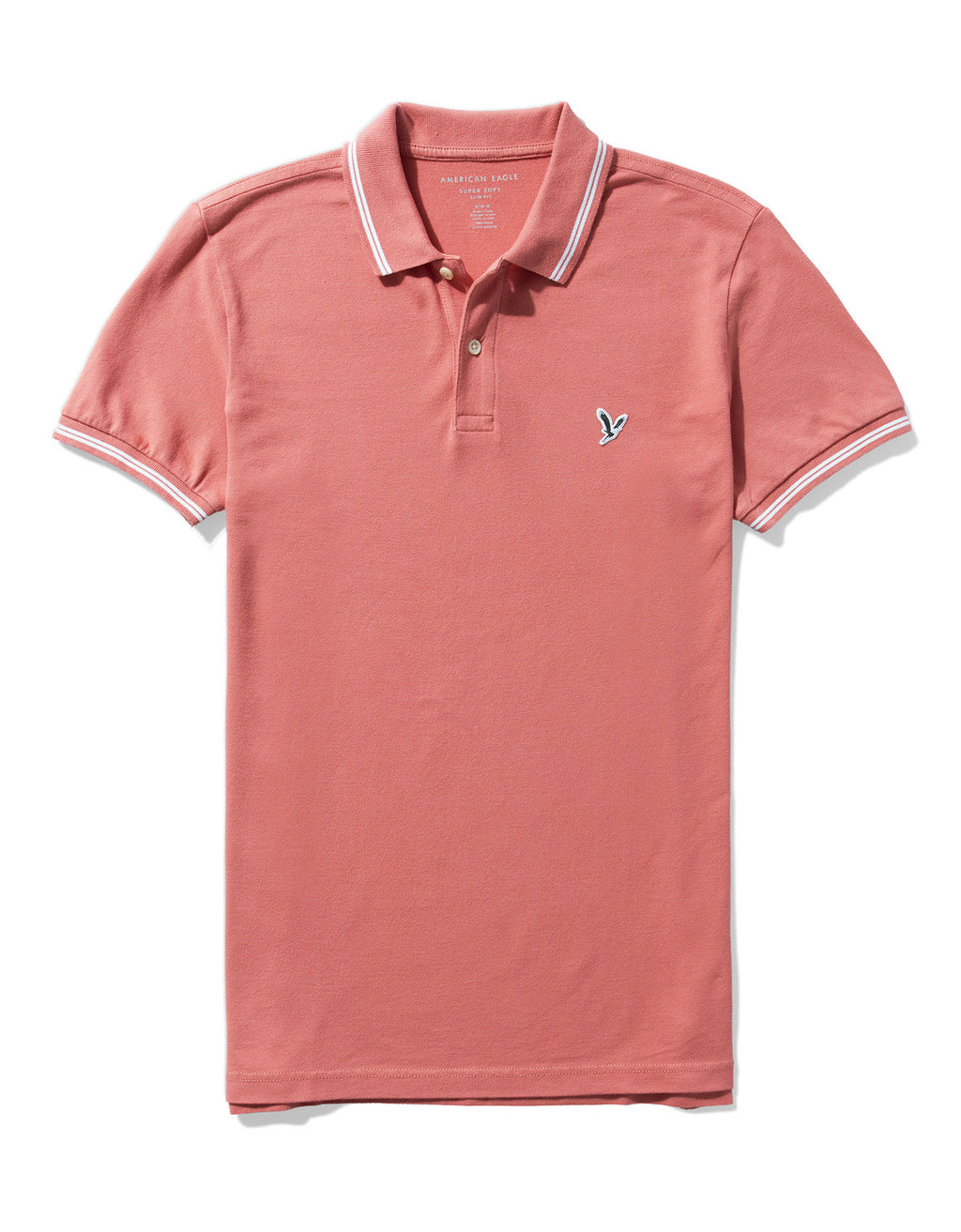 Camiseta Polo de Pique Slim Fit Ae - Rosa 1165_9150_639_f