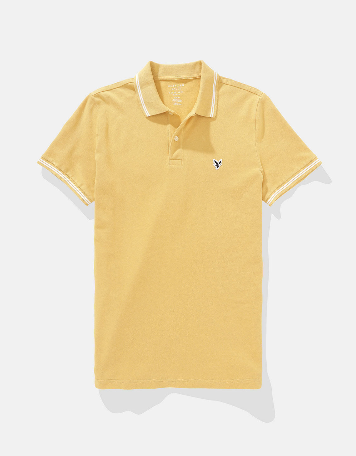 Camiseta Polo de Pique Slim Fit Ae - Dorado 1165_9150_760_f