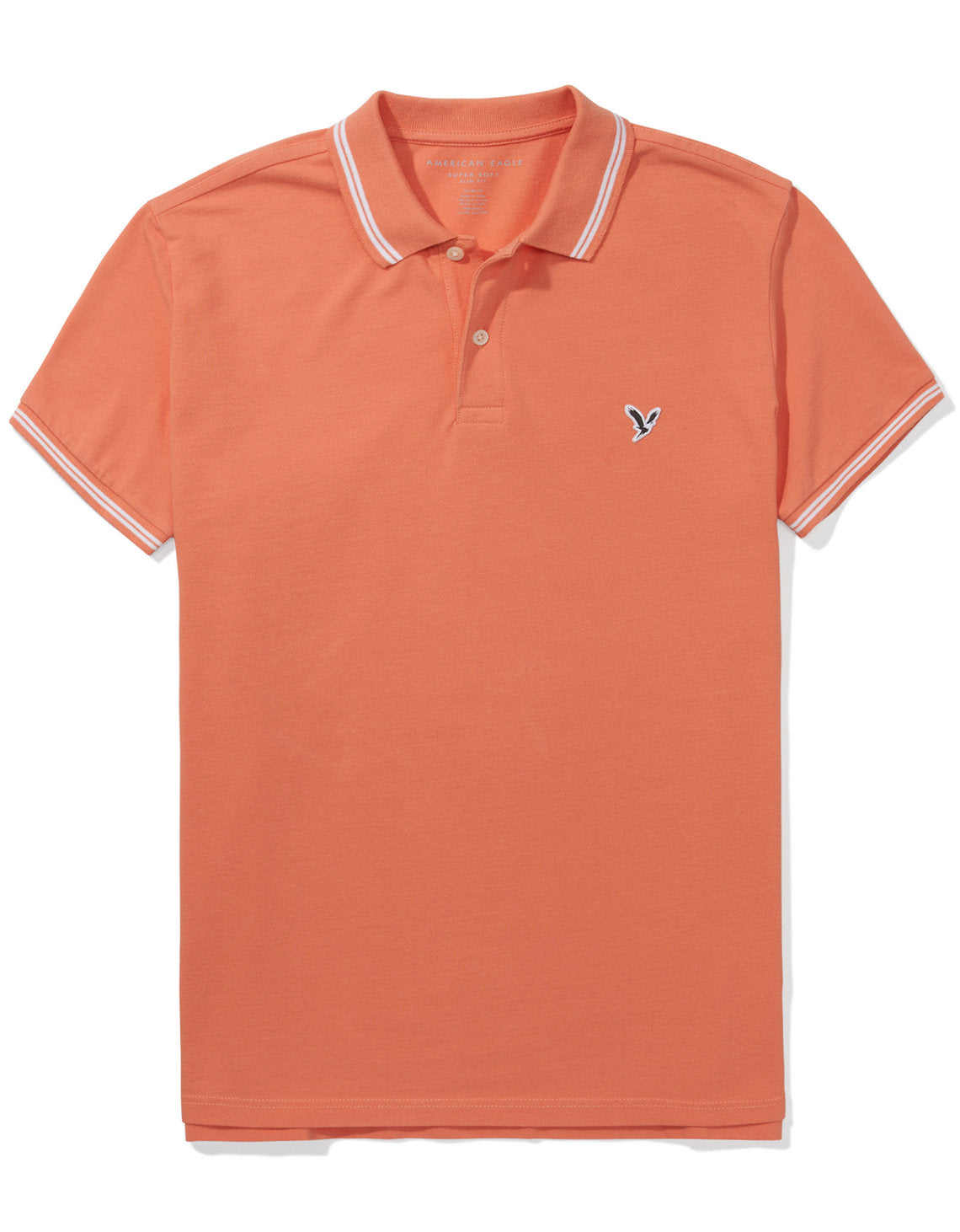 Camiseta Polo de Pique Slim Fit Ae - Naranja 1165_9150_800_f