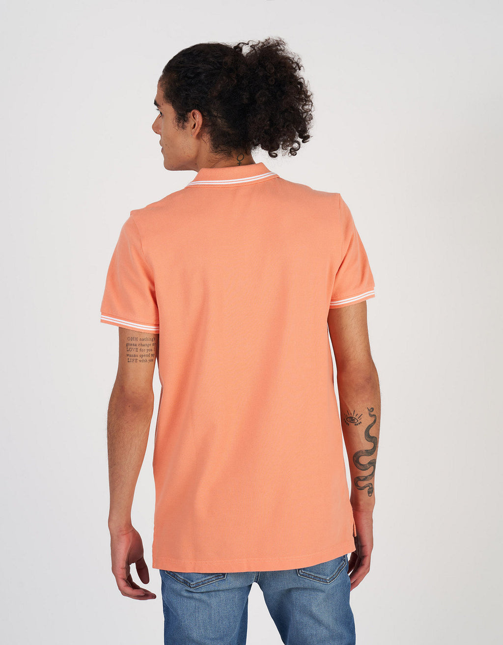 Camiseta Polo de Pique Slim Fit Ae - Naranja 1165_9150_800_ob