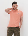 Camiseta Polo de Pique Slim Fit Ae - Naranja 1165_9150_807_of