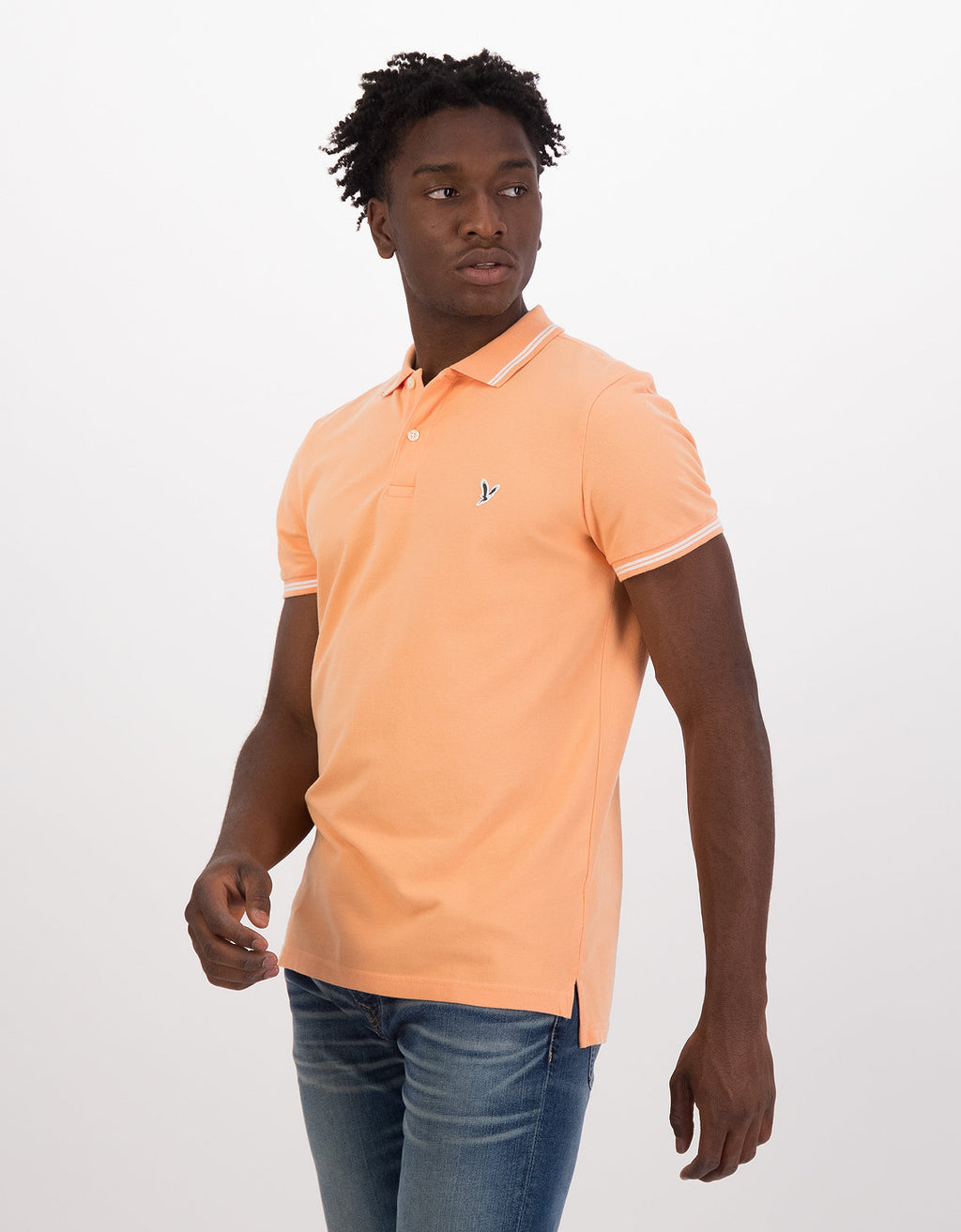 Camiseta Polo de Pique Slim Fit Ae - Gris 1165_9150_846_of