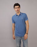Camiseta Polo de Pique Slim Fit Ae - Azul 1165_9150_911_of