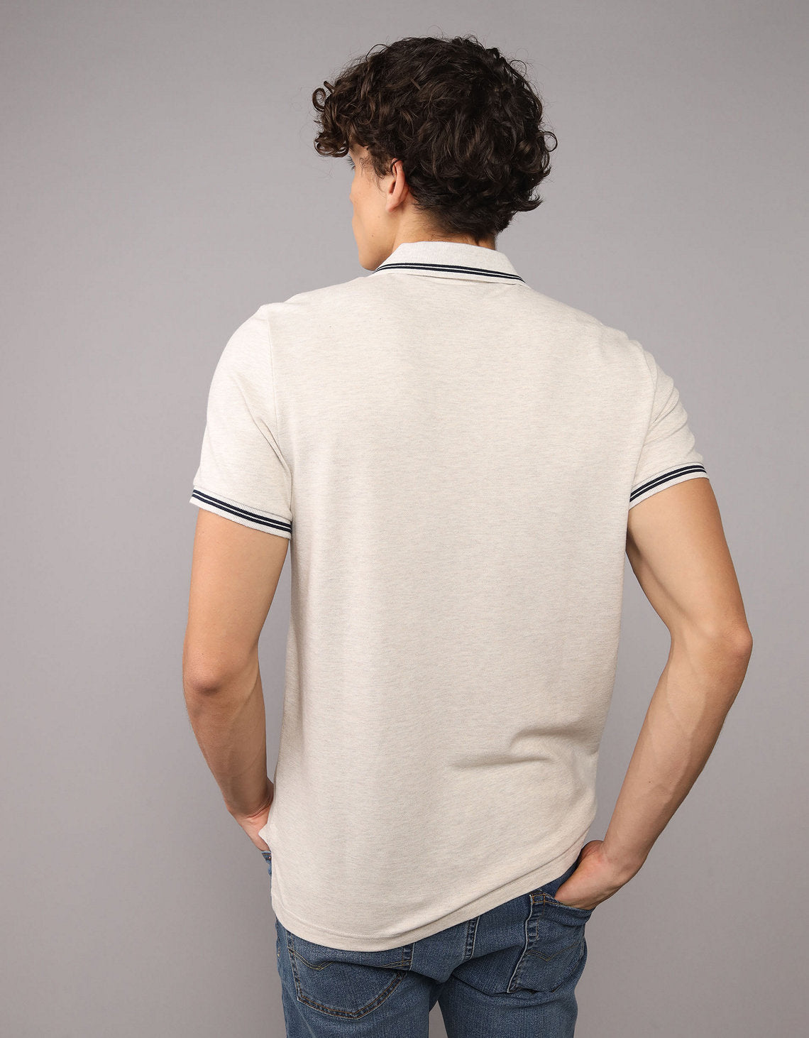 Camiseta Tipo Polo Slim Fit Ae - Generico 1165_9151_286_ob