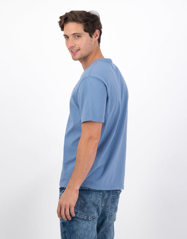 Camiseta Ae súper suave, cuello V - Azul