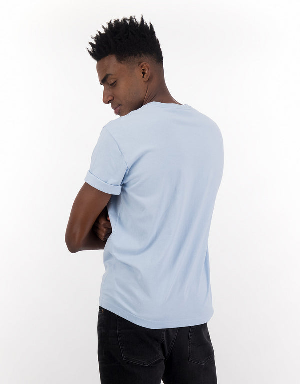 Camiseta Ae súper suave, cuello V - Azul
