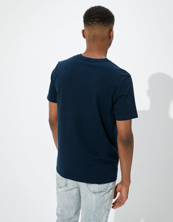 Camiseta Ae súper suave, cuello V - Azul