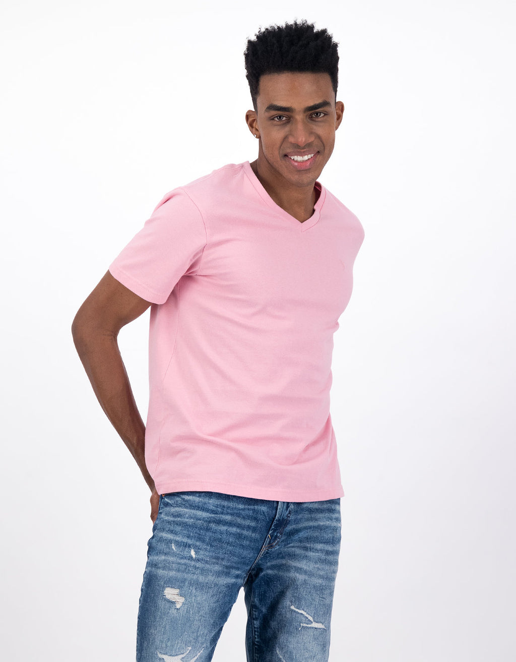 Camiseta Ae súper suave, cuello V - Rosa 1177_1541_610_of
