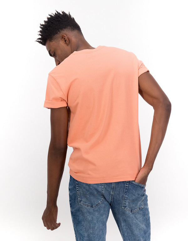 Camiseta Ae súper suave, cuello V - Naranja