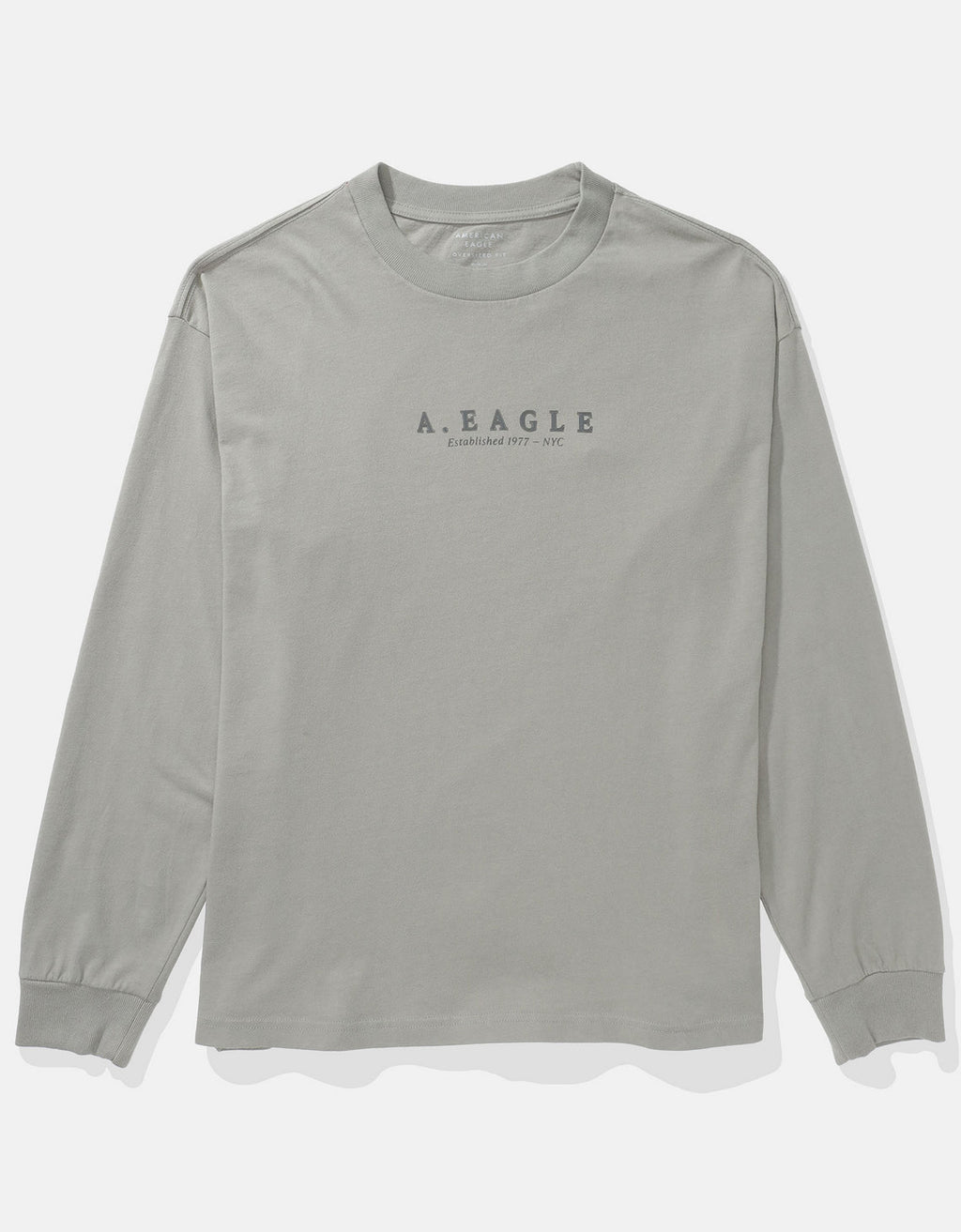 Camiseta gráfica de manga larga AE Super Soft - Gris 1182_4599_040_f