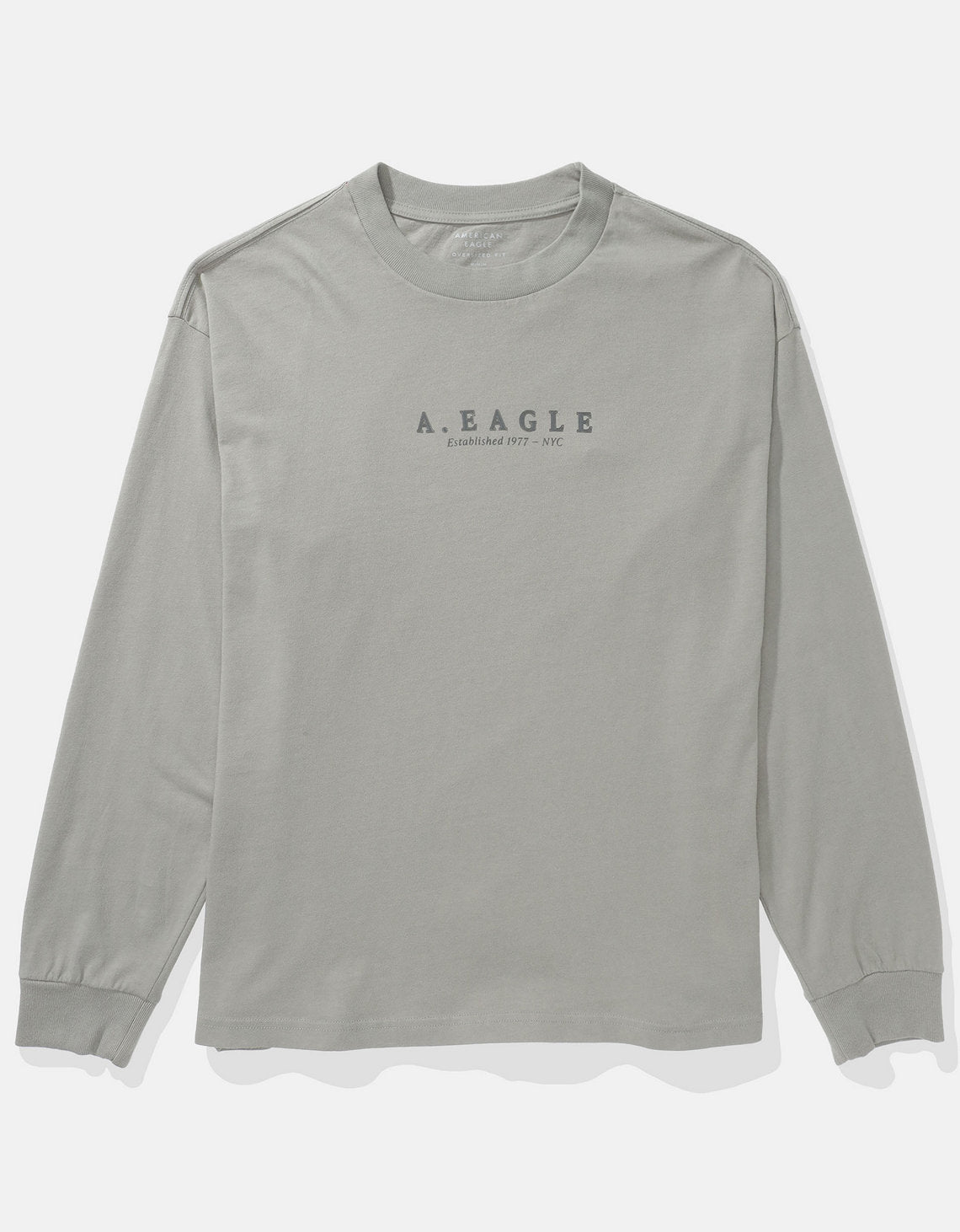 Camiseta gráfica de manga larga AE Super Soft - Gris 1182_4599_040_f