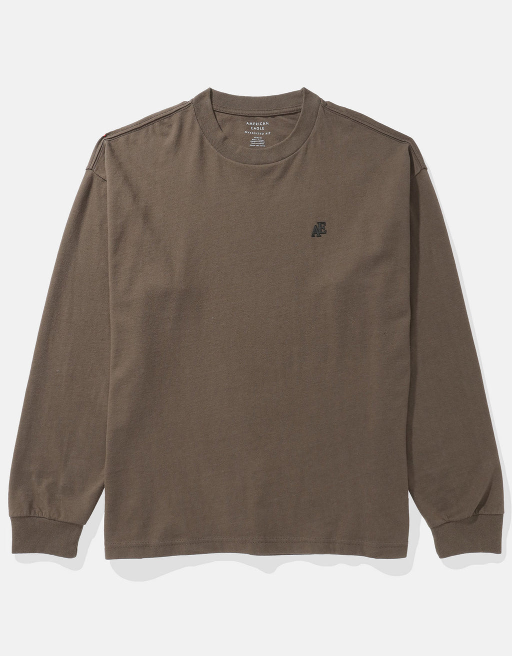 Camiseta gráfica de manga larga AE Super Soft - Café 1182_4599_227_f