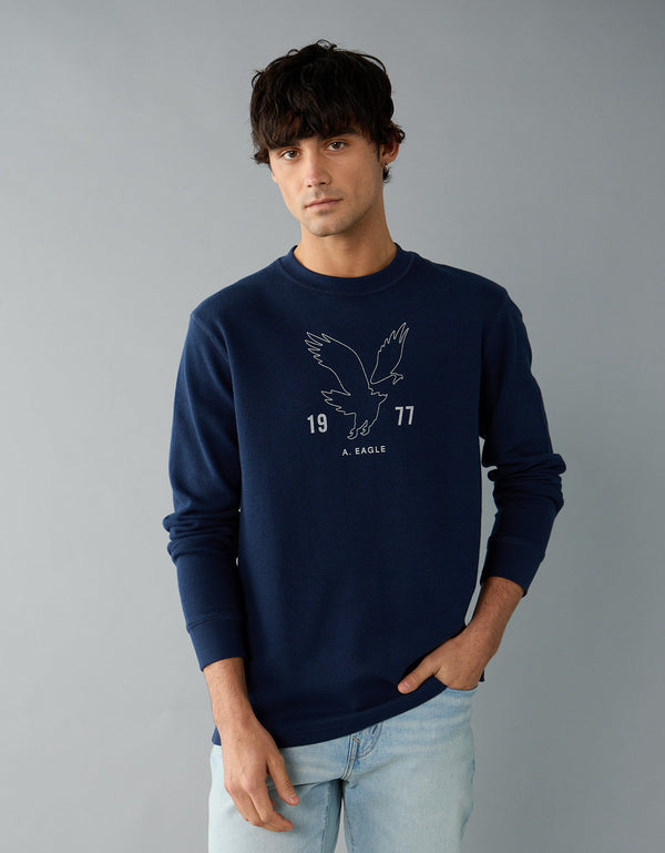Camiseta Térmica de Manga Larga Ae - Azul