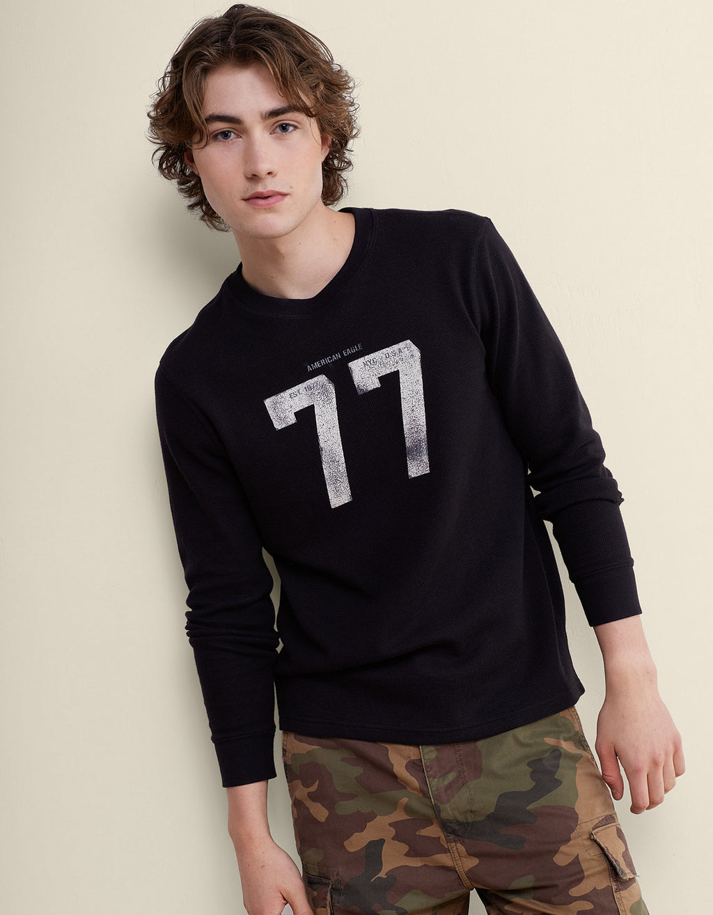 Camiseta Térmica de Manga Larga Ae - Negro 1182_5954_001_of