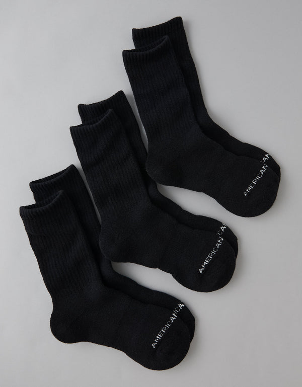 Calcetines tripack Ae Crew - Negro