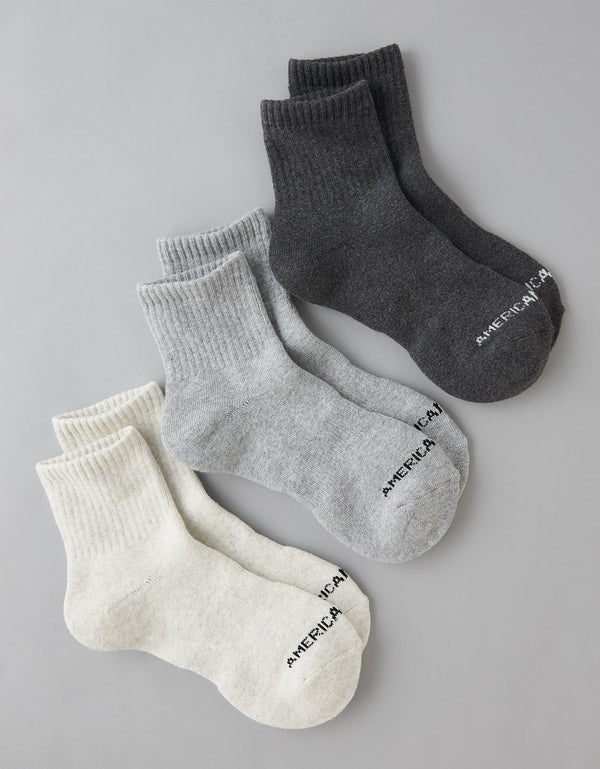 Paquete de 3 medias Ae - Gris